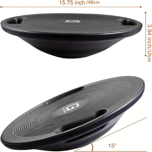 1pc Balance Board - Non-Slip Exercise Trainer(Black)